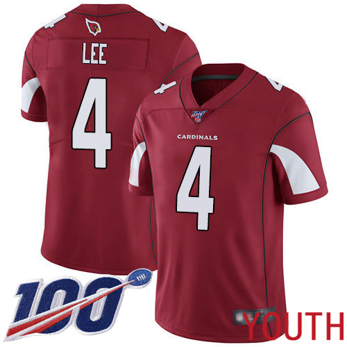 Arizona Cardinals Limited Red Youth Andy Lee Home Jersey NFL Football #4 100th Season Vapor Untouchable->arizona cardinals->NFL Jersey